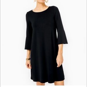 Lilly Pulitzer Black Onyx Ophelia Knit Swing Dress Sz M